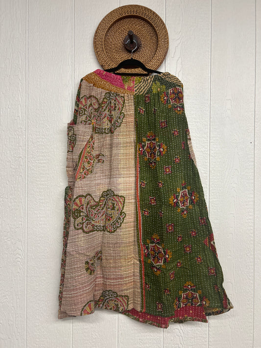 Pareo Kantha Butterfly Cargo Skirt 0426 221