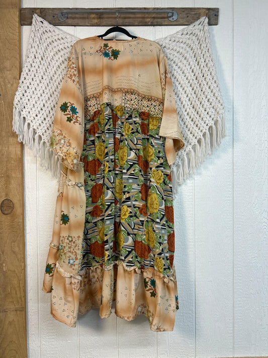 Rasgulla Sari Rhiannon Kimono 0826 097