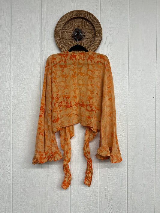 Crepe Sari Zeppelin Crop Shrug 0426 225