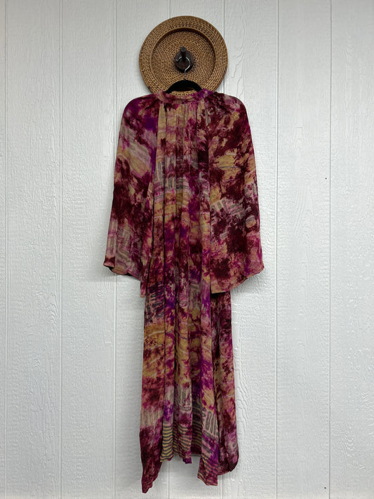 Crepe Sari Woodstock Duster Dress 0226 214