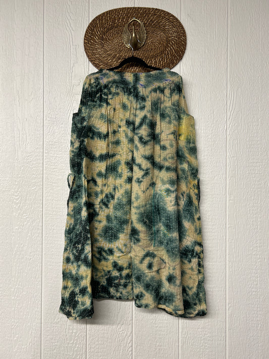 Pareo Kantha Butterfly Cargo Skirt 0526 007