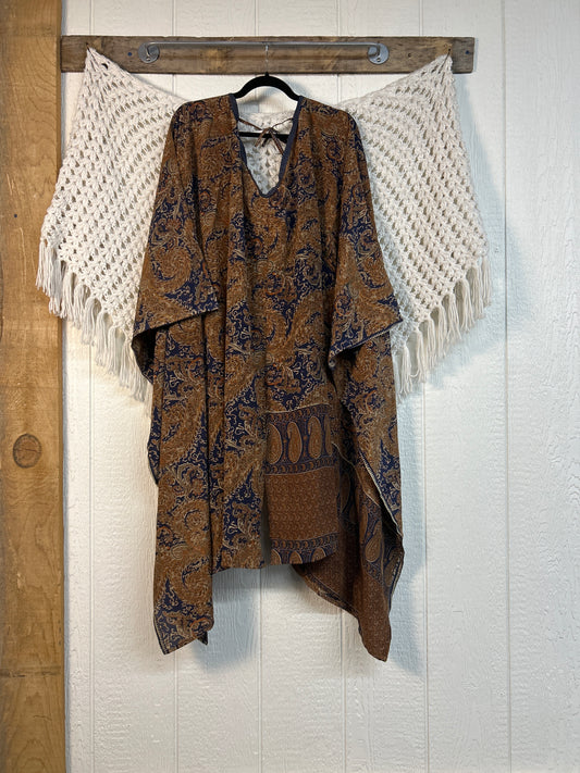 Crepe Sari Orchid Kimono 0626 235