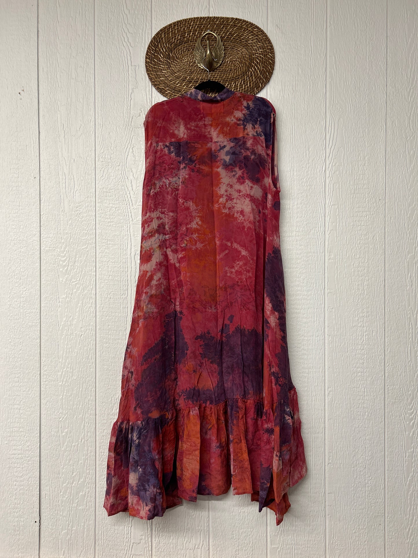 Crepe Sari Summer Dahlia Duster 0726 018
