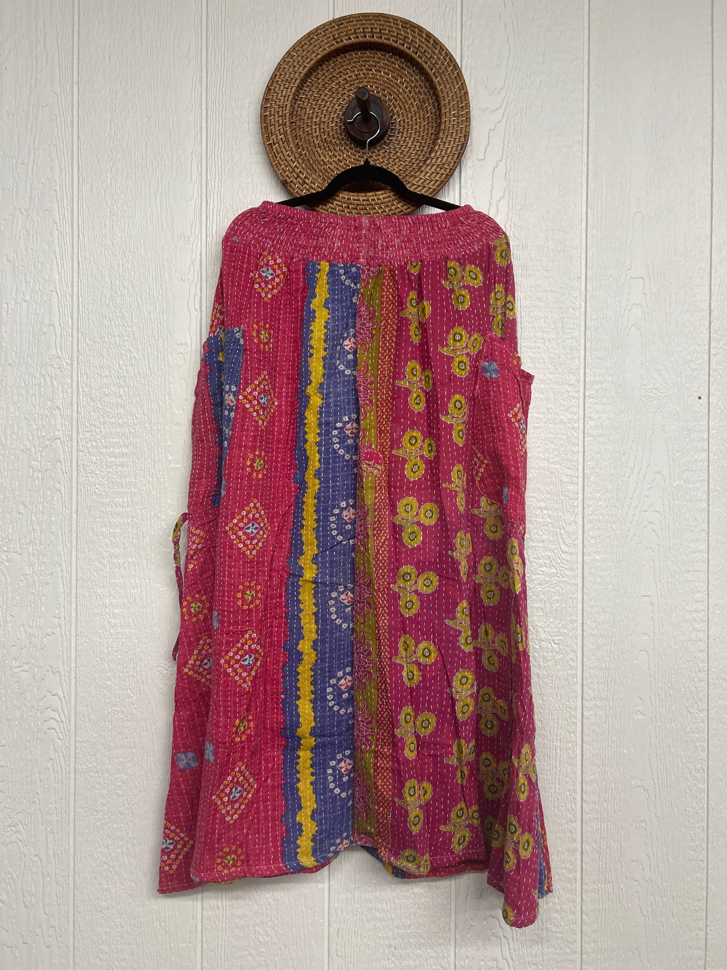 Pareo Kantha Butterfly Cargo Skirt 0426 174