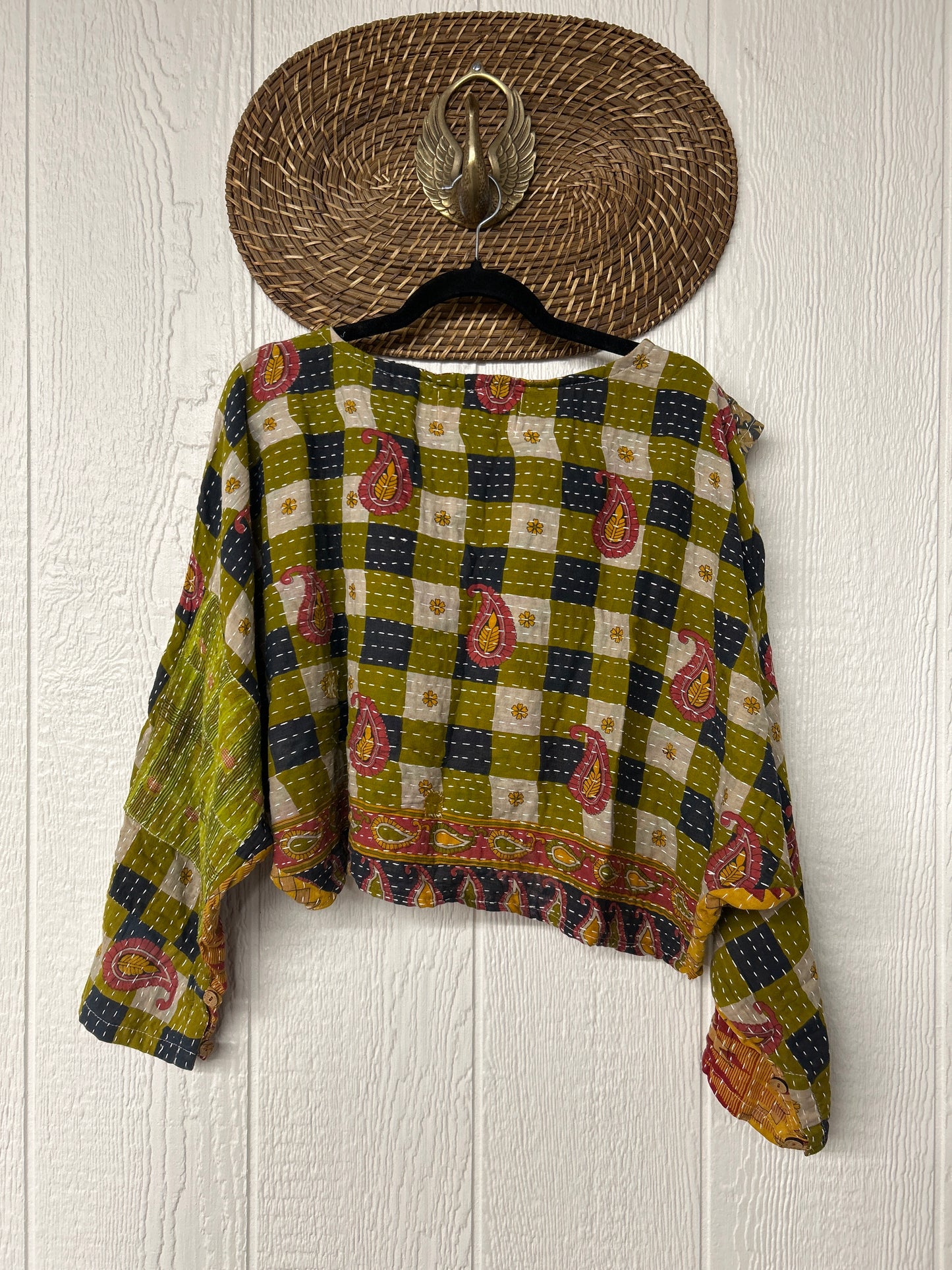 Pareo Kantha In Bloom Cropped Pullover 0326 174