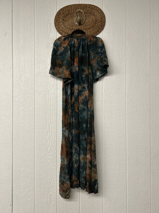Crepe Sari Summer Woodstock Duster 0626 155