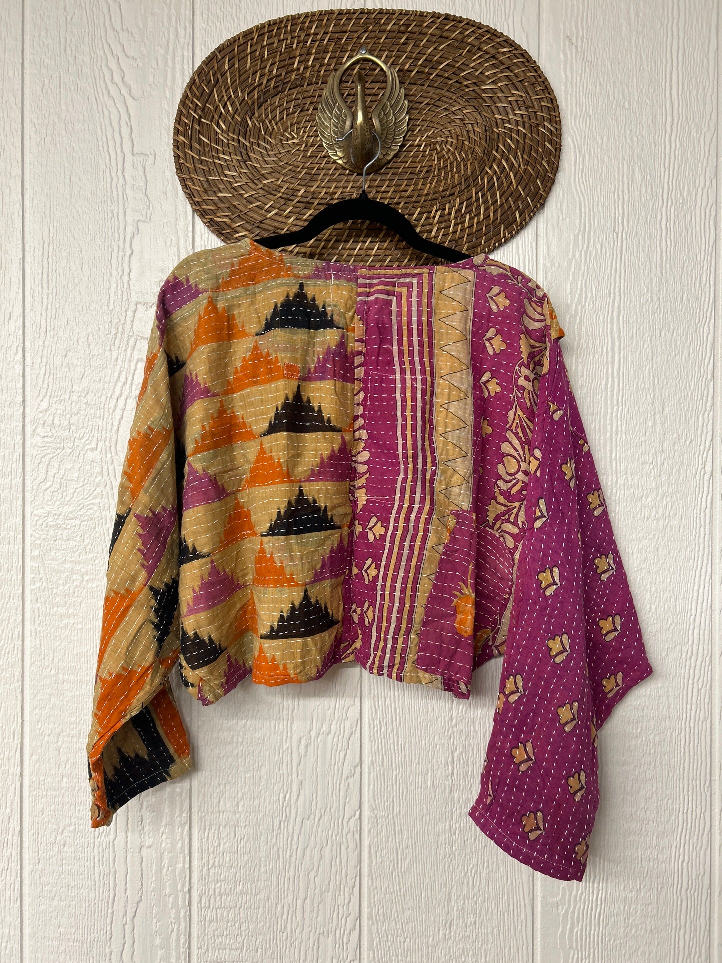 Pareo Kantha In Bloom Cropped Pullover 0326 147