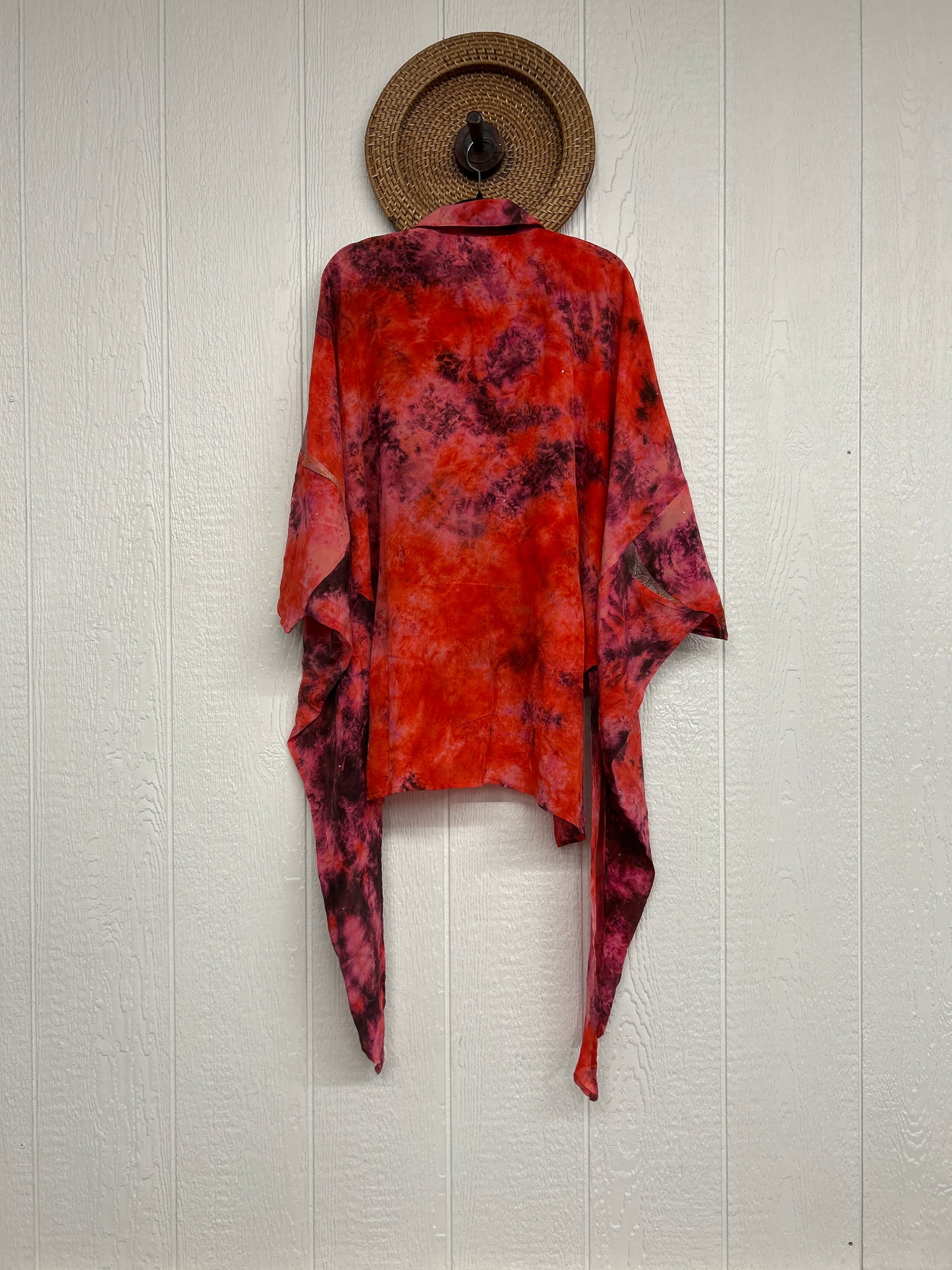Crepe Sari Summer Nirvana Button Down 0626 119