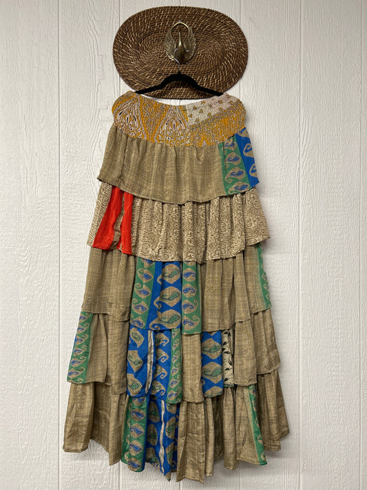 Rasgulla Sari Venus Ruffle Maxi 1125 051