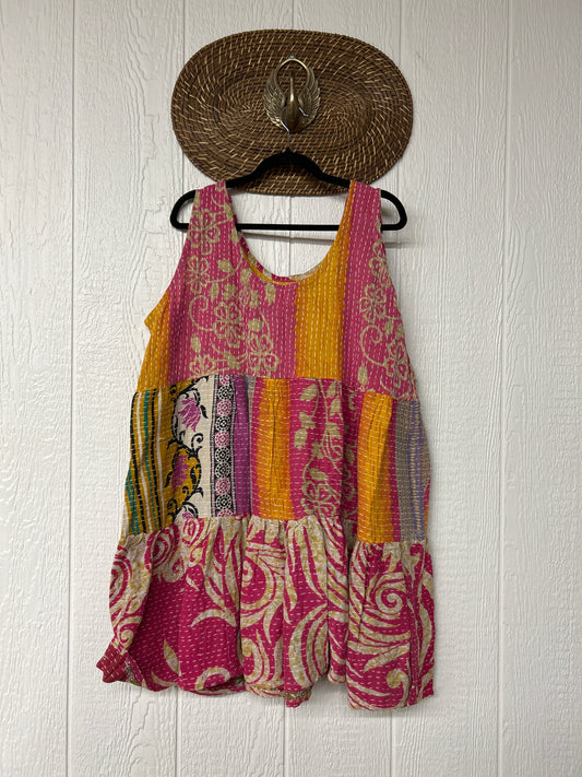 Kantha Meadow Mini Dress 0625 245