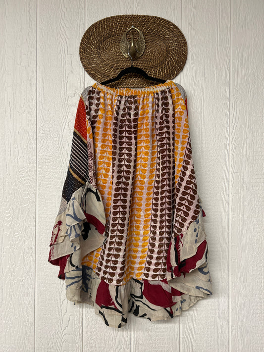 Pareo Kantha Wild Rose Skirt 0426 244