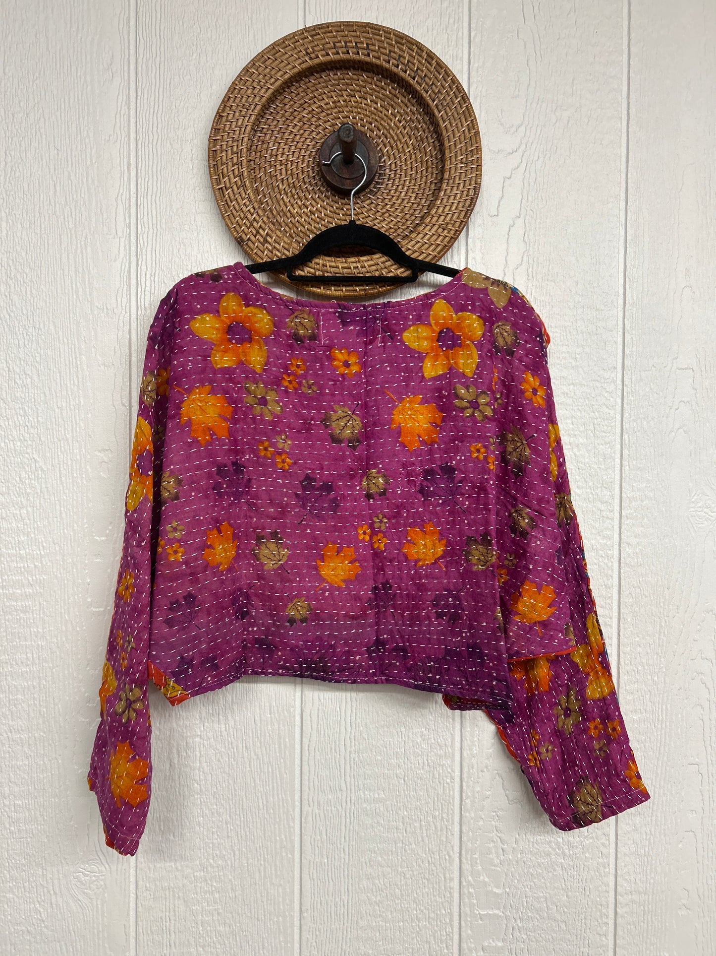 Pareo Kantha In Bloom Cropped Pullover 0326 050