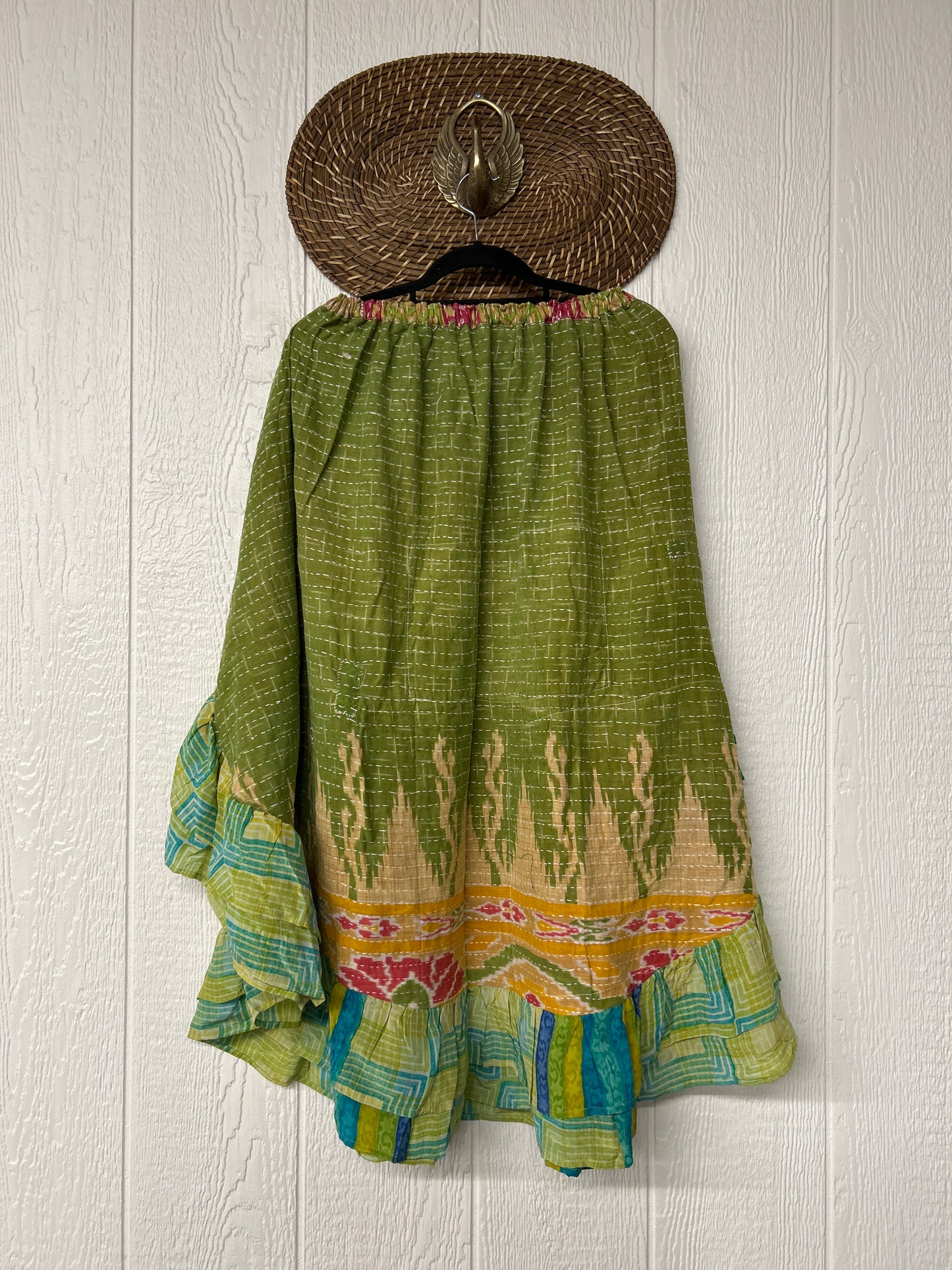 Pareo Kantha Wild Rose Skirt 0426 106