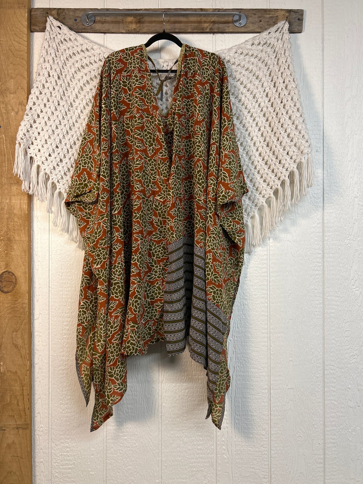 Crepe Sari Orchid Kimono 0626 192
