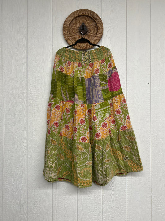 Pareo Kantha Lotus Maxi Skirt 0826 281