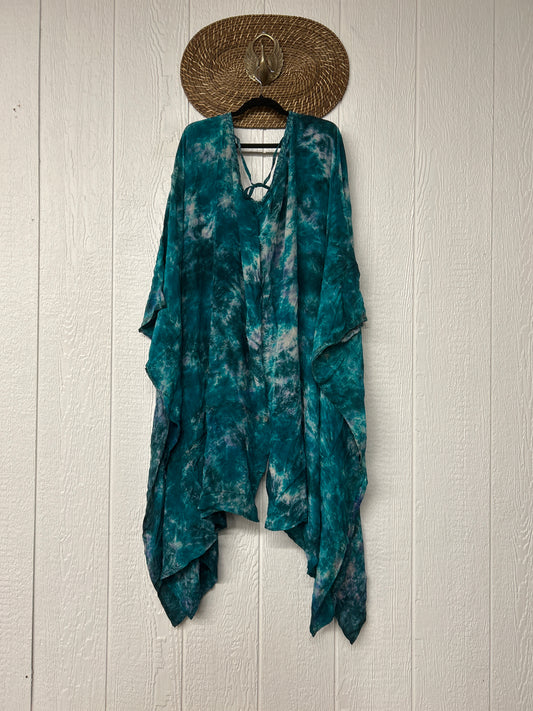 Crepe Sari Orchid Kimono 0626 105