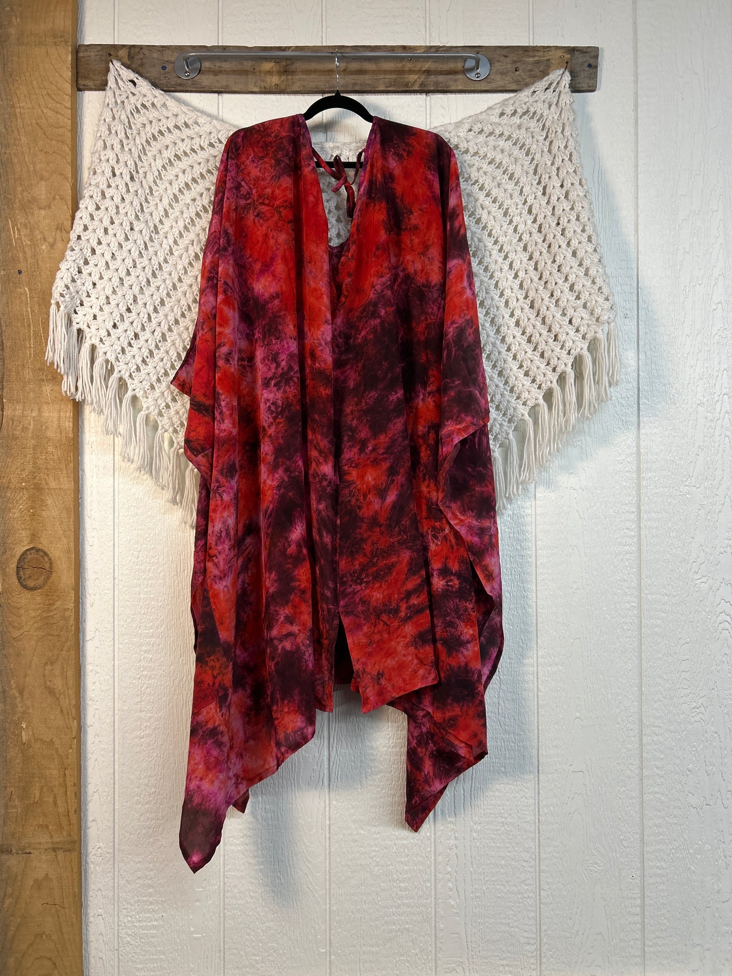 Crepe Sari Orchid Kimono 0626 247