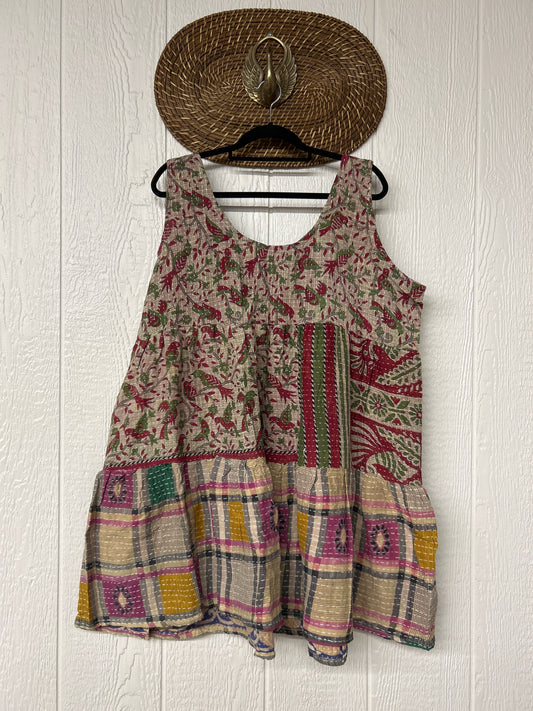 Kantha Meadow Mini Dress 0625 049