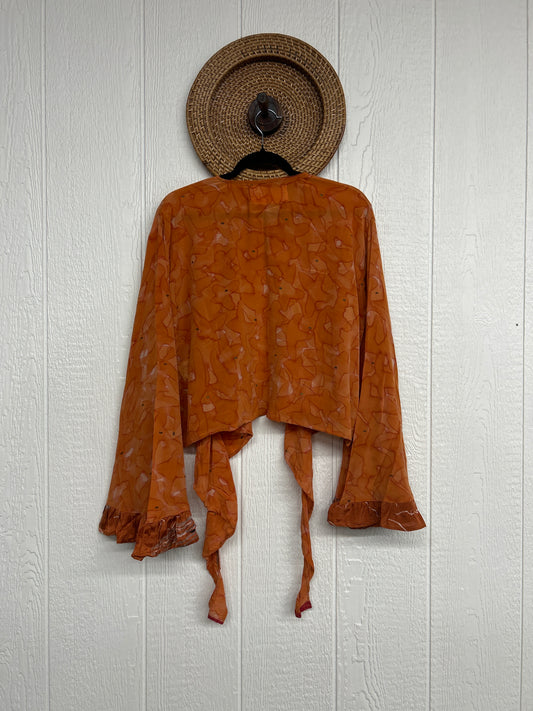 Crepe Sari Zeppelin Crop Shrug 0426 003