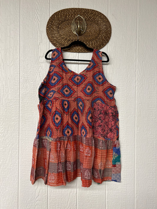 Kantha Meadow Mini Dress 0625 239