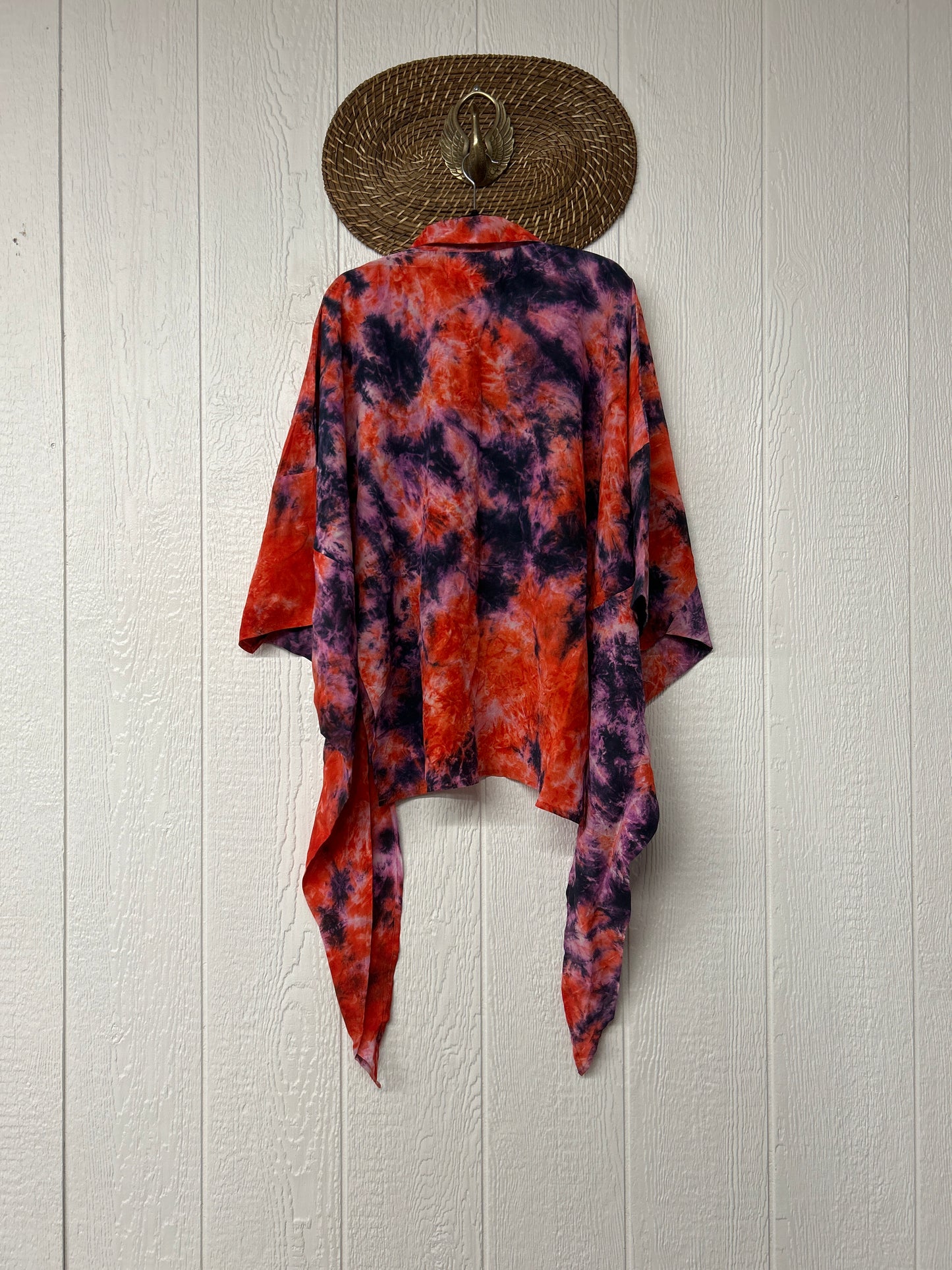 Crepe Sari Summer Nirvana Button Down 0626 182