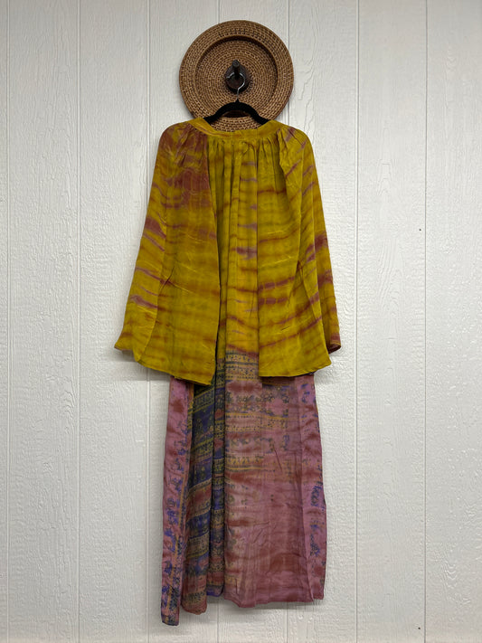 Crepe Sari Woodstock Duster Dress 0226 166