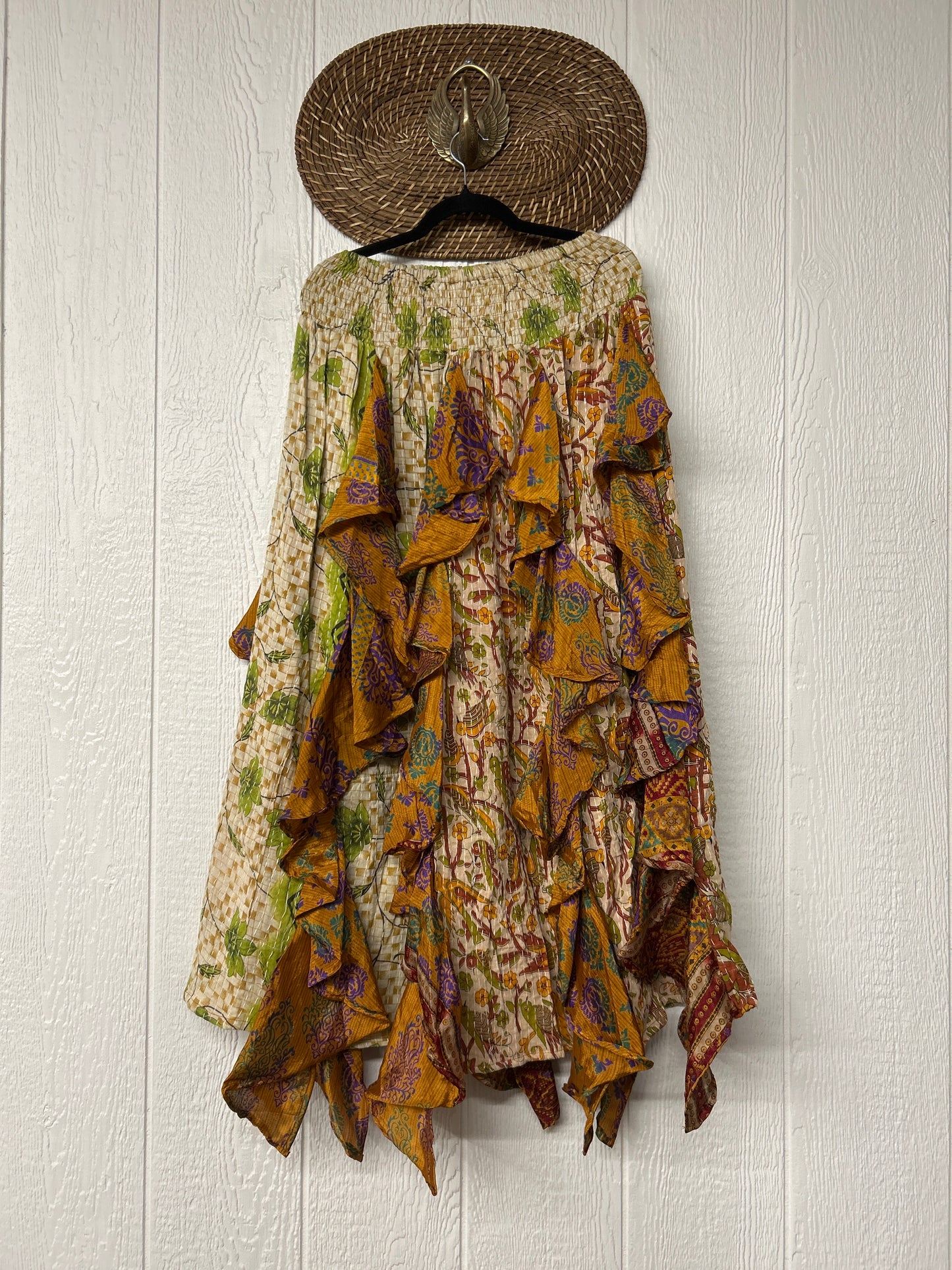 Pareo Kantha Willow Maxi Skirt 0826 186