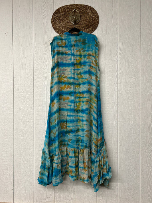 Crepe Sari Summer Dahlia Duster 0726 112
