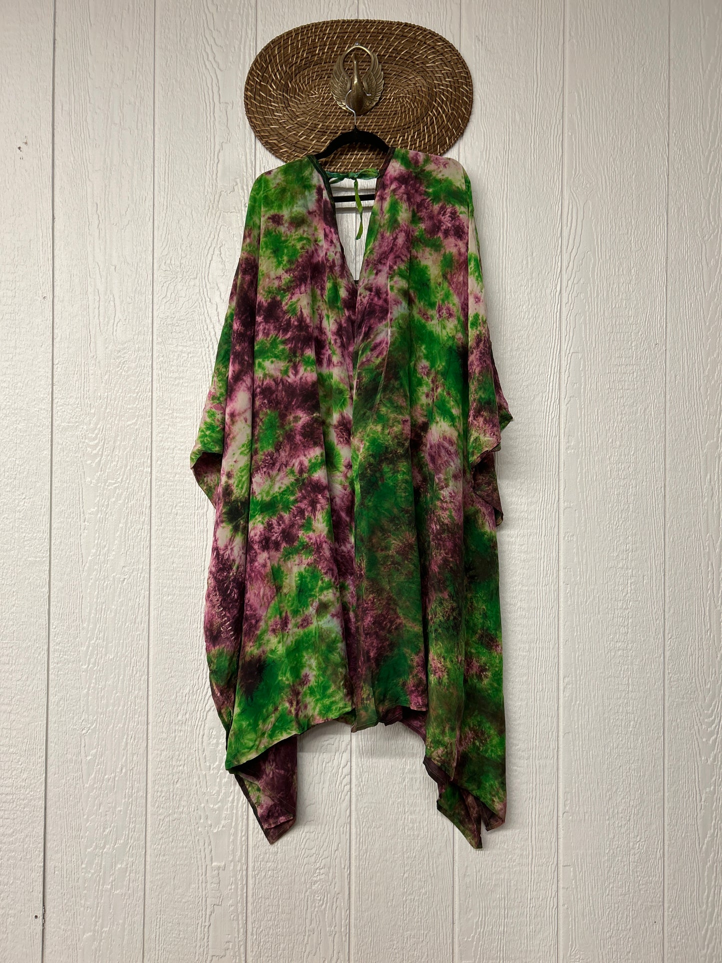 Crepe Sari Orchid Kimono 0626 100