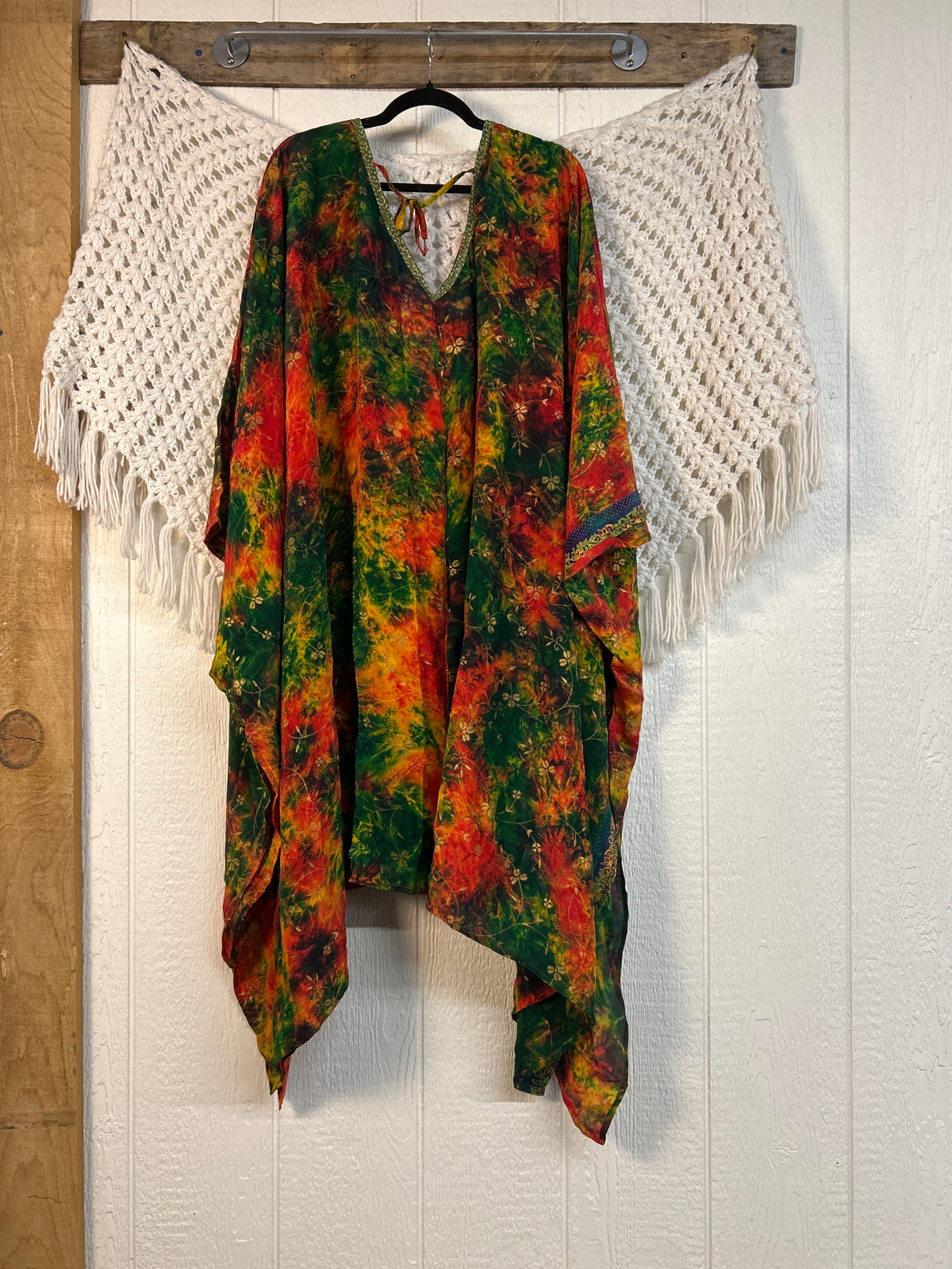 Crepe Sari Orchid Kimono 0626 190