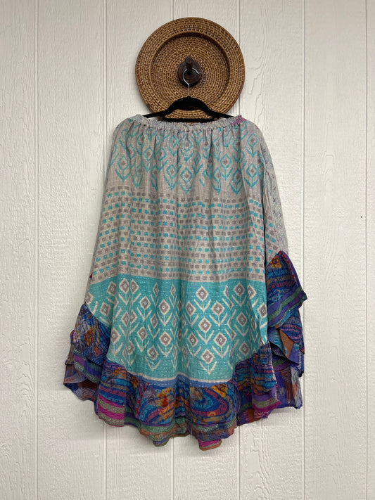 Pareo Kantha Wild Rose Skirt 0426 144