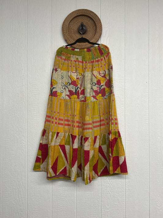 Pareo Kantha Lotus Maxi Skirt 0826 260