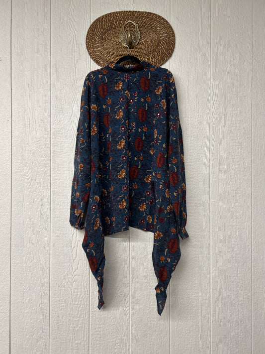 Crepe Sari Nirvana Button Down 1125 140