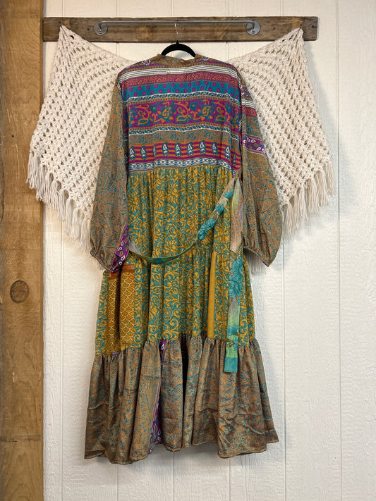 Rasgulla Sari Luminous Maxi Dress 0226 272