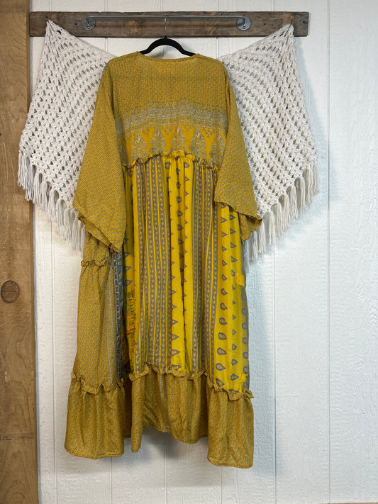 Rasgulla Sari Rhiannon Kimono 0826 066