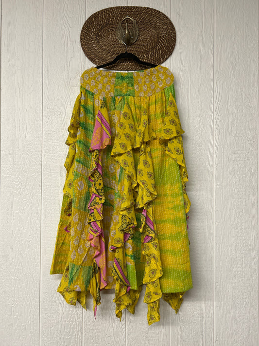 Pareo Kantha Willow Maxi Skirt 0826 265