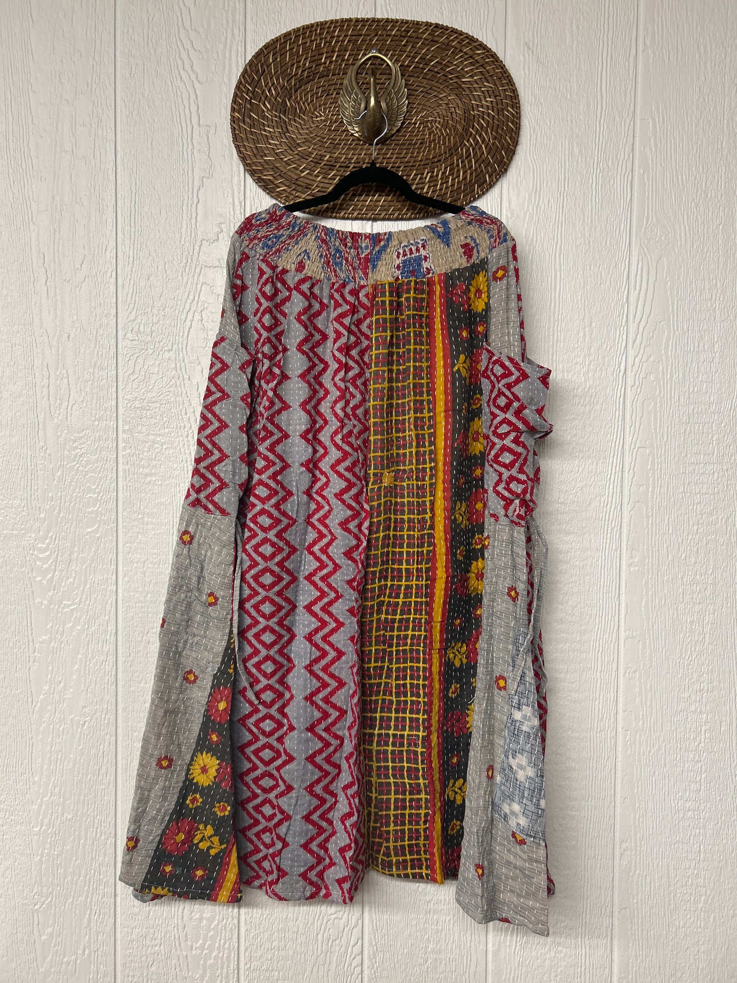 Pareo Kantha Butterfly Cargo Skirt 0426 062