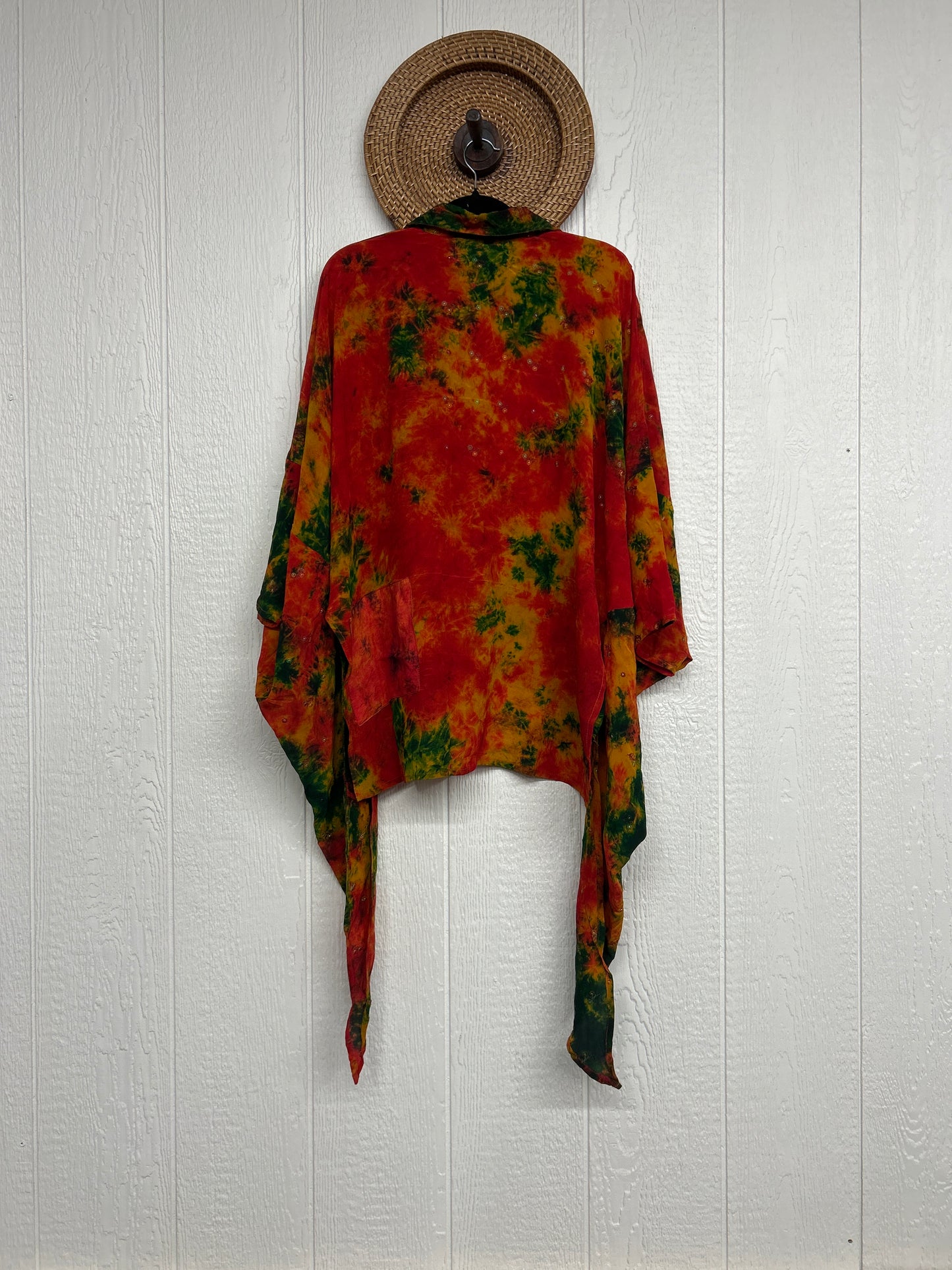 Crepe Sari Summer Nirvana Button Down 0626 235