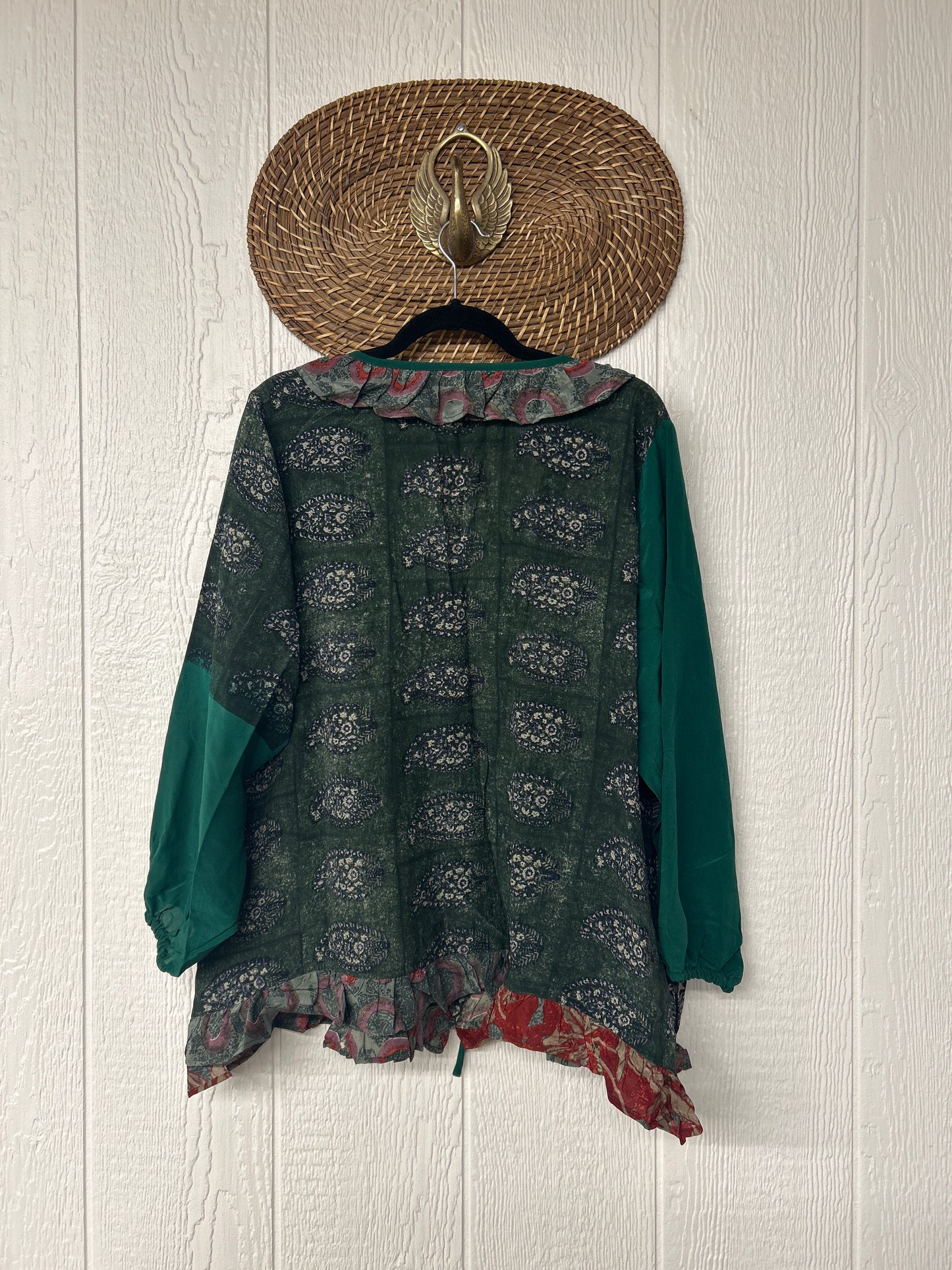 Crepe Sari Ruffle Daisy Blouse 0226 265