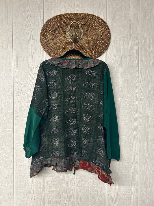 Crepe Sari Ruffle Daisy Blouse 0226 265