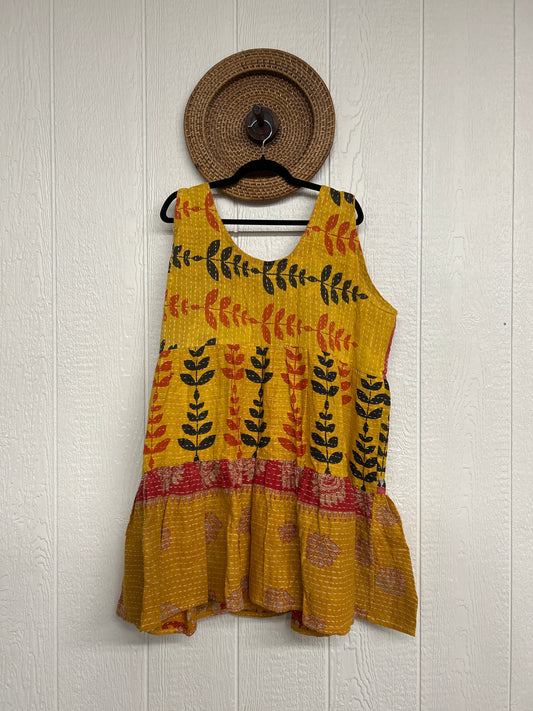 Kantha Meadow Mini Dress 0625 087