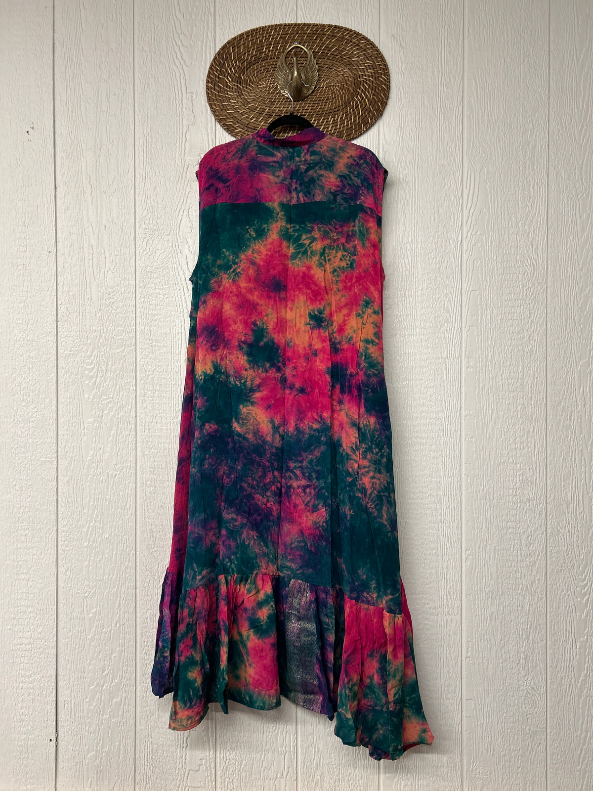Crepe Sari Summer Dahlia Duster 0726 041