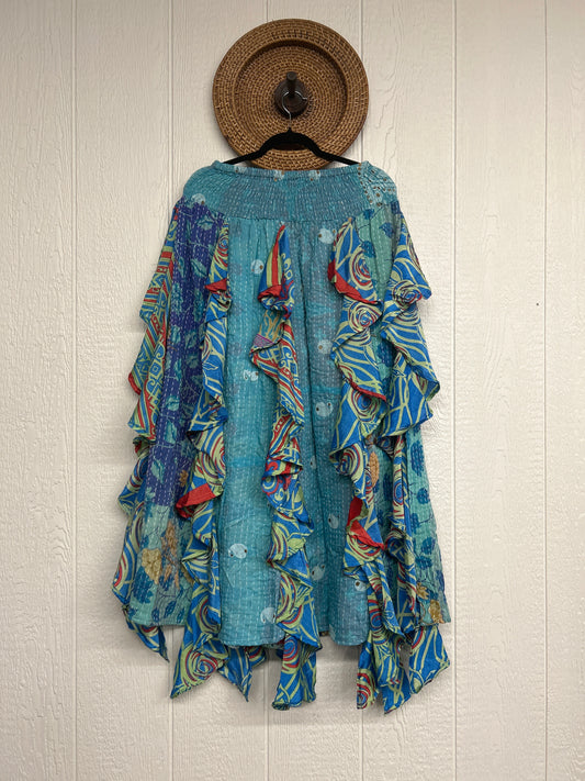 Pareo Kantha Willow Maxi Skirt 0826 211
