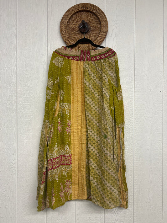 Pareo Kantha Butterfly Cargo Skirt 0426 176