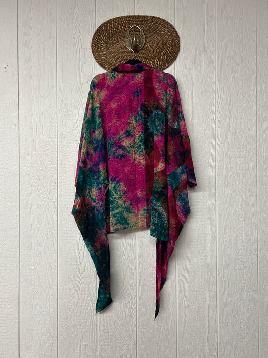 Crepe Sari Summer Nirvana Button Down 0626 068