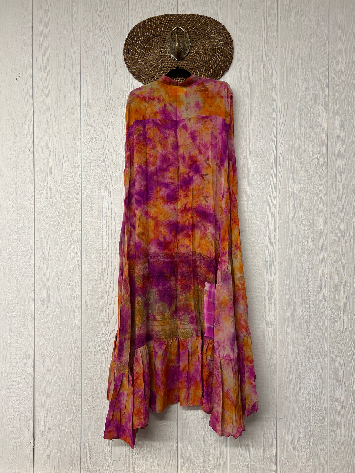 Crepe Sari Summer Dahlia Duster 0726 044