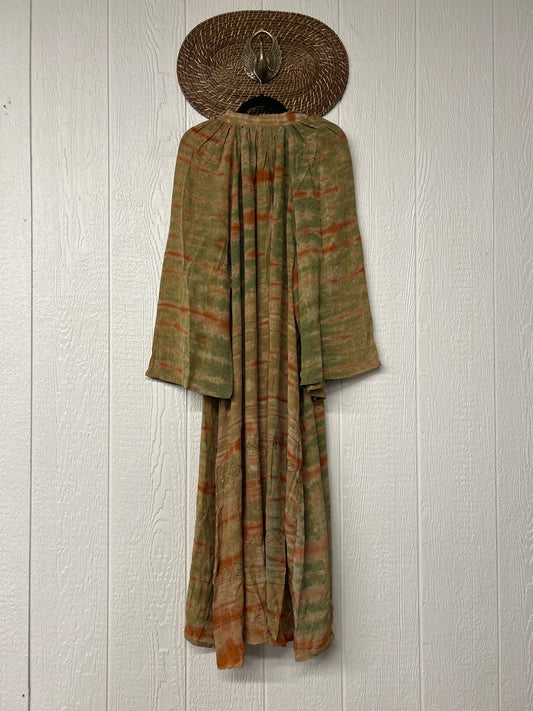 Crepe Sari Woodstock Duster Dress 0226 007