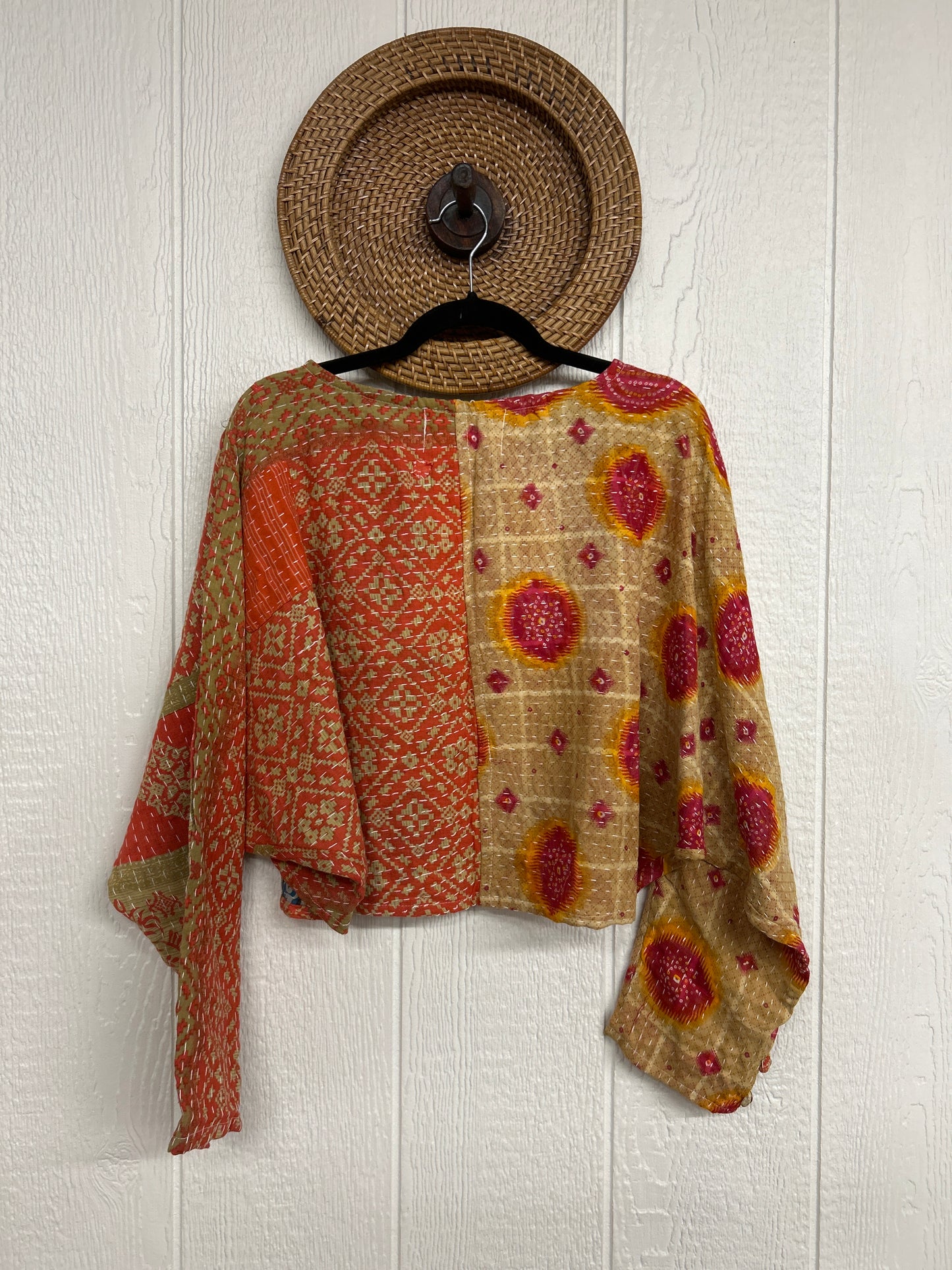 Pareo Kantha In Bloom Cropped Pullover 0326 129