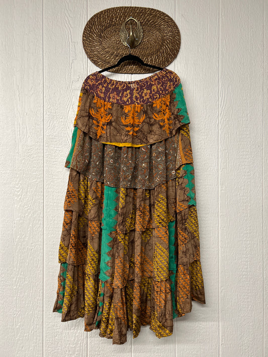 Rasgulla Sari Venus Ruffle Maxi 1125 003