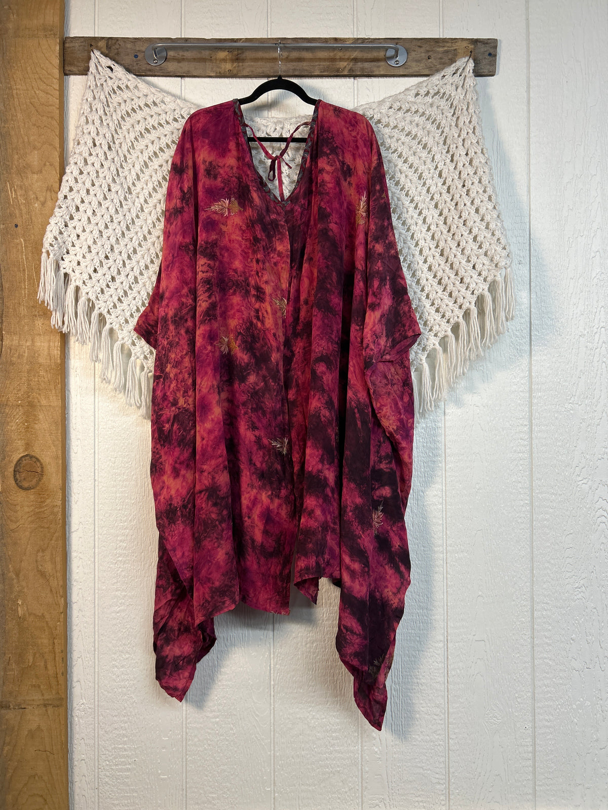 RETAIL Crepe Sari Orchid Kimono 0626 229